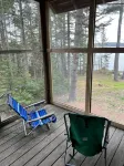 Bring everything to camp minus the tent at our little cabin.