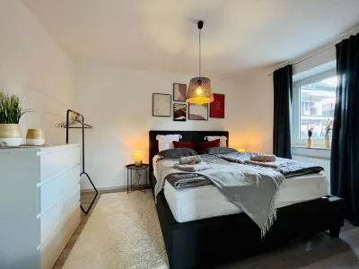 Modern, near thermal spring, office, kitchen, parking spot Goebel Porzellan Werksverkauf附近的飯店