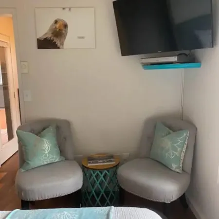 Cozy hidden gem tucked away where the mountains meet the sea.
