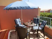 Our vacation home is located on the promenade & on the beach of Gruissan.