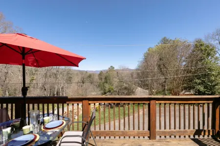 Pet-Friendly Mountain View Cottage - Large deck & views of Blue Ridge Mtns.