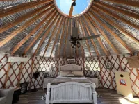 Pet friendly glamping in a private yurt with stunning 360° views by Forest Hotels in Dent County