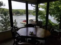 Quiet  Location, Beautiful Lakefront Home in a Cove. Private Covered Boat Dock!
