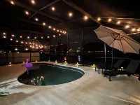 Dreamy Lakeview Villa with Heated Pool BBQ Family Friendly Near Disney Kissimmee Park Observatory 주변 호텔