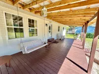 Cozy Front Patio and Fire Pit - Charming Family Retreat