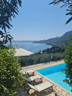 Gran Domenica Villa Corfu, Private Pool, Sea View, Garden
