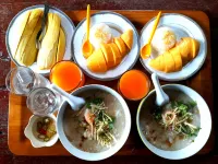 Baan Glangsuan Bang Kobua - breakfast