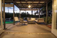 Your own beach house, private pool & pickle ball court, steps to beach.