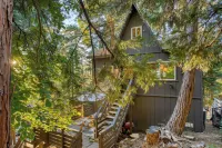 A-Frame Retreat Chic and Modern Forest Views Hammock Outdoor Dining Decks