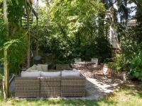 Quiet, private 1 bedroom garden apt near Harvard/MIT, sleeps 4 adults + 1 infant