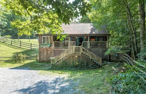 Roan Mountain Charming Cabin Hot Tub Close to Hiking Dogs Welcome