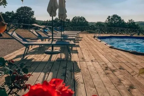 Podere Cerciano: Double Room plus Single Bed cam. 4