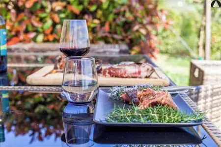 Panoramic apartment with swimming pool and private garden