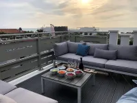 Appartement 3 Chambres vue Phare de Biarritz, Bord de Plage Avec Grande Terrasse