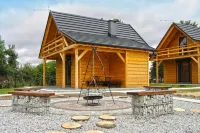 A Wooden, Eco-friendly House by the Goszcza Lake. Living Room, 2 Bedrooms