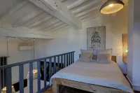 Cozy mezzanine in historic building, comfort assured