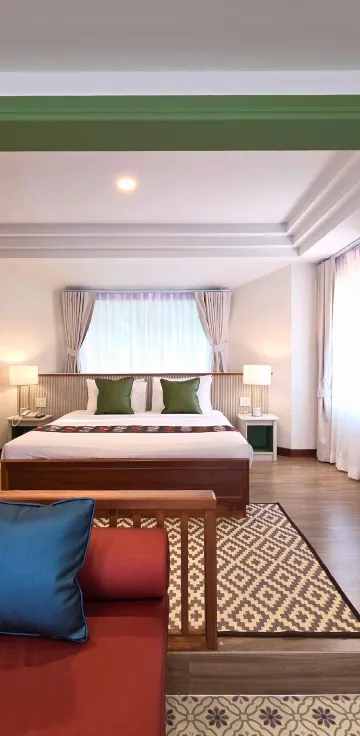 วิลล่าริมแม่น้ำ - เตียงคิงไซส์