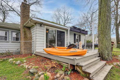 Secluded Home w/ Lake View in Delton!