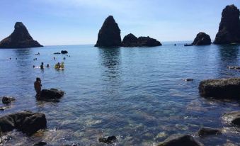 Studio with Furnished Balcony and Wifi at Aci Castello