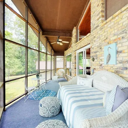 Lake Front house on Watts Bar Lake with large private dock, 2 screen porches