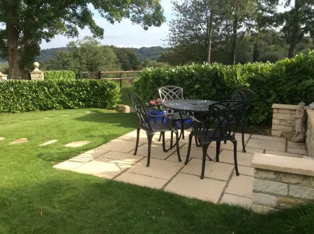 Central Cotswolds with lovely views towards Cheltenham, Gloucester and beyond