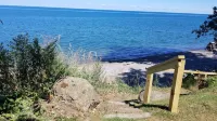 A   warm relaxing  couples retreat  with all the  comforts of home .
