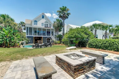 Pool w/ Waterfall, Deep Water Dock, 3rd Row Home