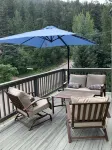 5 bd 4 bth, AC, fireplace, hikes, waterfalls, salt water hot tub, walk to town!