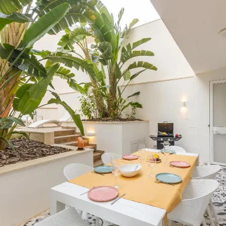 Modern Beautiful Pool and Sea Apt Qawra - Happy Rentals Hotels in Bugibba