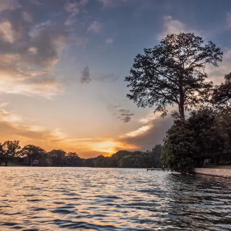 Tranquil Lakefront Retreat: 1BR Cabin with Covered Patio & Private Dock