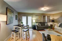 Spacious Living Area and Rooftop Bar Access - Stylish Cozy Retreat Hotels in Clarksville
