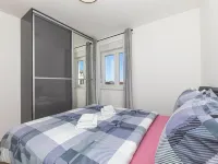 Elegant Kastel Novi Apartment with Sea View Balcony