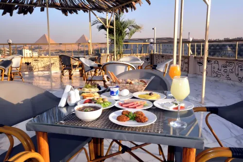 Topview Pyramids And Museum