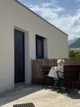 Casa ind'é noi: garden-level air-conditioned studio with parking space