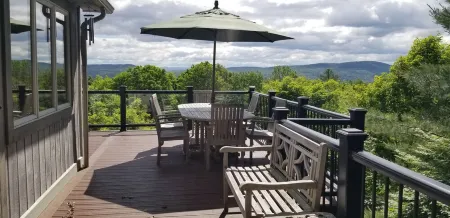 Adirondack cabin w/ large deck & outdoor grill