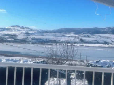 Relax on the deck and enjoy the beautiful lake views, in the North Okanagan