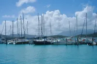 Private Island 1BR Condo with Oceanview, Pool View, 500MB WiFi & A/C