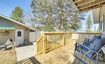 Deck and Scenic Views Lakefront Cottage in Hale!