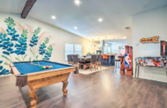 帶熱水浴缸和街機遊戲的聖安東尼奧之家!