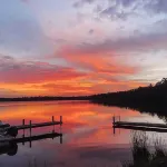Cabin on private beach on a lake near Brainerd! 2 bedrooms, sleeps 7!