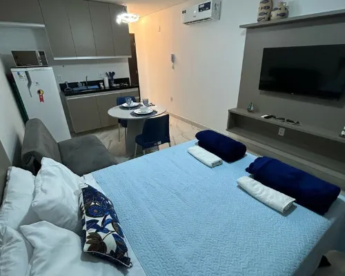 Charming 1-bedroom apartment in Intermares Cabedelo with AC, WiFi Cabedelo otelleri