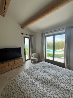 Mas du Zébu bleu - Villa for 8 with pool and spa, panoramic view