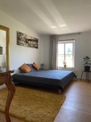 Shared living room, open kitchen, wellness, 2 double bedrooms with  bathrooms. Hotels in Schönau
