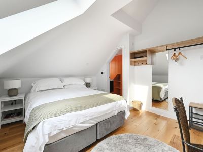 New apartment nestled on the seaside with expansive views of cliffs, sea and sky