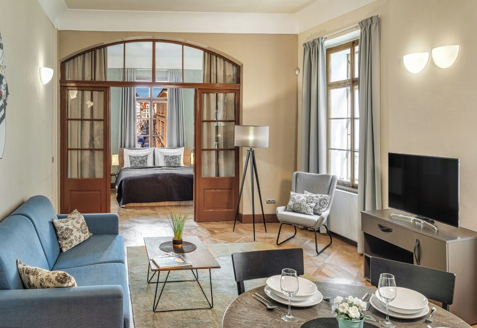 아파트먼트의 주방 시설