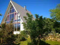 Finnhaus 200m from the Baltic Sea Coast, Sea View to Hiddensee + Moen, Free Wlan - Wifi