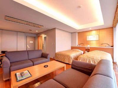 ベッド4台付きオーシャンビューバスルーム(禁煙) ホテルシーパレスリゾートの写真