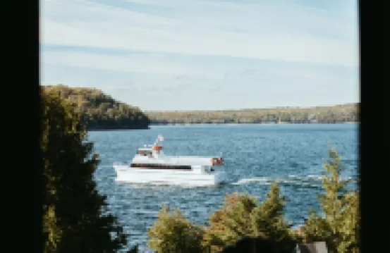 Mid Century Modern Lake House with Private Beach