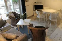 Apartment near the beach in the thatched roof house