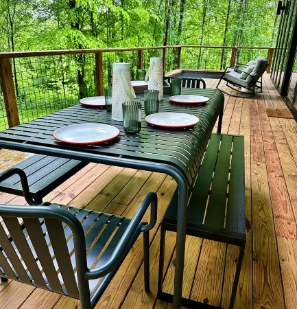 Anjuna River House - the hidden Scandi cabin on 12 acres in Southern Indiana!